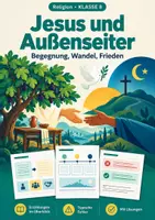 Vorschau - Arbeitsblätter - Jesus Außenseiter Religion, Klasse 8 - Deckblatt