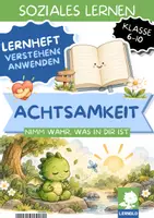 Vorschau - Unterrichtsreihen - Achtsamkeit Arbeitsblätter Klasse 6 7 8 9 10 | Anker, STOP-Methode, achtsam am Handy | Achtsamkeitsübungen für die Schule - Deckblatt