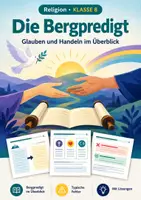 Vorschau - Arbeitsblätter - Bergpredigt Religion katholisch, Klasse 8 - Deckblatt