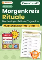 Vorschau - Arbeitsblätter - Morgenkreis Übungsheft Klasse 1 und 2 | Rituale für den Schultag | mit Lösungen - Deckblatt