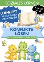 Vorschau - Unterrichtsreihen - Konflikte lösen Arbeitsblätter Klasse 6 7 8 9 10 | Streittreppe, Ich-Botschaften, aktiv zuhören | Streitschlichtung für Klassenrat & Klassenlehrerstunde - Deckblatt