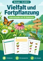 Vorschau - Arbeitsblätter - Fortpflanzung, Vertretungs-Notpaket, Klasse 6 - Seite 1