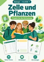 Vorschau - Arbeitsblätter - Zelle Pflanzen Biologie, Klasse 7, Projekt - Deckblatt