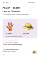 Vorschau - Aufgabenkarten - Laute am Wortanfang: Partnerkarten - Deckblatt
