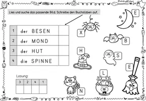 Vorschau - Arbeitsblätter - Lesetraining Halloween | Leseverstehen & Leseförderung | Lesen | Deutsch Klasse 2-4 - Seite 2