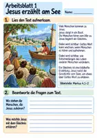 Vorschau - Arbeitsblätter - Jesus erzählt vom Sämann | Religion Klasse 4 Arbeitsblätter | Evangelische Religionslehre | 10 Arbeitsblätter als PDF - Seite 1