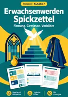 Vorschau - Arbeitsblätter - Firmung Erwachsenwerden Religion Klasse 7 - Deckblatt