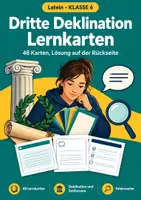 Vorschau - Test - Dritte Deklination Latein Klasse 6 Karten - Deckblatt