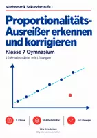 Vorschau - Arbeitsblätter - Proportionalitäts-Ausreißer erkennen und korrigieren - Deckblatt
