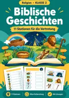 Vorschau - Arbeitsblätter - Biblische Geschichten Religion, Klasse 2 - Deckblatt