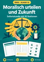 Vorschau - Arbeitsblätter - Gegenwart Zukunft Ethik, Klasse 10, Stunde - Deckblatt
