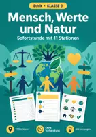 Vorschau - Arbeitsblätter - Mensch Gemeinschaft Ethik, Klasse 6 - Deckblatt
