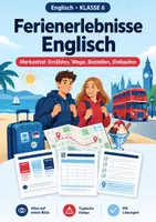 Vorschau - Arbeitsblätter - Ferienerlebnisse Englisch, Klasse 6 - Deckblatt