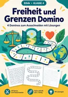 Vorschau - Arbeitsblätter - Freiheit Grenzen, Rätsel- und Spiele-Set Ethik, Klasse 4-5 - Seite 1
