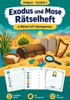Vorschau - Arbeitsblätter - Exodus und Mose Rätsel, Religion, Klasse 3 - Deckblatt