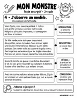 Aperçu - Feuilles d'exercices - Situations d'écriture Halloween : texte descriptif – Mon monstre, Mon épouvantail, Ma maison hantée (36 pages) - Page 3