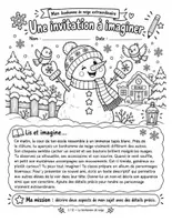 Aperçu - Feuilles d'exercices - Situations d'écriture : Halloween et hiver – 2 cahiers de texte descriptif, CE2-CM1 (72 pages) - Page 1