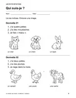 Aperçu - Feuilles d'exercices - Kit Compréhension de lecture CP-CE2 : 40 textes, histoires de Noël et d'Halloween, inférences - Page 3