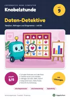 Vorschau - Stationenlernen - Vertretungsstunde Informatik Klasse 5/6: Daten und Datenbanken - Deckblatt