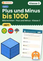 Vorschau - Arbeitsblätter - Plus und Minus bis 1000 – Arbeitsblätter | Klasse 3 | mit Lösungen - Deckblatt