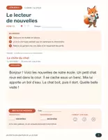 Aperçu - Jeux - Fluence en lecture : livret de jeux de 35 fiches en 7 ateliers, CP-CE1 (+ guide de suivi) - Page 1