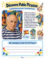 Aperçu - Préparation de séquence / Séquence complète - Arts plastiques à la manière des grands artistes : Kirchner, Miró, Matisse et Picasso (CE1 au CM2) - Page 1