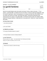 Aperçu - Feuilles d'exercices - Halloween : 8 histoires originales et questions de compréhension de lecture, CP-CE1 (avec réponses) - Page 2