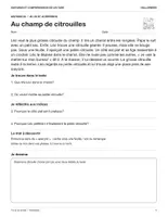 Aperçu - Feuilles d'exercices - Halloween : 8 histoires originales et questions de compréhension de lecture, CP-CE1 (avec réponses) - Page 3