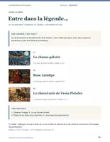 Aperçu - Feuilles d'exercices - Kit Compréhension de lecture : journal de lecture, inférences et légendes québécoises (GS au 6e) - Page 2