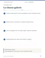 Aperçu - Feuilles d'exercices - Légendes et expressions québécoises : 3 récits et compréhension de lecture, CM2-6e (avec corrigés) - Page 3