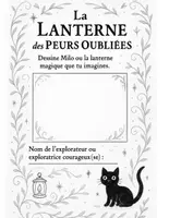 Aperçu - Feuilles d'exercices - La lanterne des peurs oubliées : album illustré + 12 fiches d'activités sur les peurs et le courage - Page de couverture