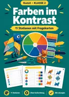 Vorschau - Arbeitsblätter - Farbkontraste Kunst Stationen, Klasse 2 - Deckblatt