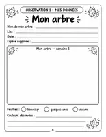 Aperçu - Expériences - Mon petit journal scientifique d'automne : 8 semaines d'observations, CP à CM1 (30 pages) - Page 3