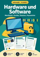 Vorschau - Arbeitsblätter - Hardware Software Informatik, Klasse 5 - Deckblatt