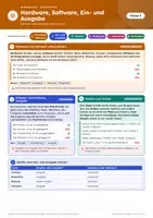 Vorschau - Arbeitsblätter - Hardware Software Informatik, Klasse 5 - Seite 1