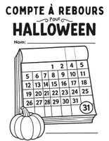 Aperçu - Feuilles d'exercices - Compte à rebours d'Halloween : 23 activités quotidiennes d'écriture et de création, CE1 à CM2 - Page de couverture