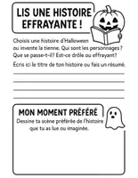Aperçu - Feuilles d'exercices - Compte à rebours d'Halloween : 23 activités quotidiennes d'écriture et de création, CE1 à CM2 - Page 2