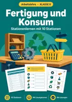 Vorschau - Arbeitsblätter - Fertigungsschritte Arbeitslehre, Klasse 8 - Deckblatt