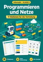 Vorschau - Arbeitsblätter - Programmieren Informatik, Klasse 6 - Deckblatt