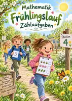 Vorschau - Stationenlernen - Frühlingslauf Mathematik – 10 Zählstationen im Zahlenraum bis 20 | 1. Klasse - Deckblatt
