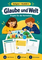 Vorschau - Arbeitsblätter - Glaube und Welt, Religion Klasse 4 - Deckblatt