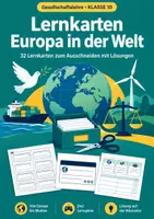 Vorschau - Spiele - Europa Welt Gesellschaftslehre Karten, Klasse 10 - Deckblatt