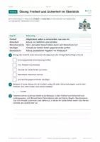 Vorschau - Arbeitsblätter - Freiheit und Sicherheit, Ethik Klasse 9 - Seite 3