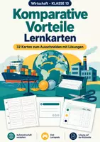 Vorschau - Spiele - Komparative Vorteile Wirtschaft, Klasse 13 - Deckblatt