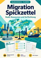 Vorschau - Arbeitsblätter - Migration Gesellschaftslehre Spickzettel, Klasse 8 - Deckblatt