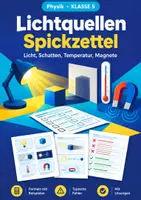 Vorschau - Arbeitsblätter - Lichtquellen Spickzettel, Physik Klasse 5 - Deckblatt