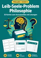 Vorschau - Spiele - Leib-Seele-Problem Philosophie, Klasse 13 - Deckblatt
