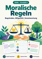 Vorschau - Arbeitsblätter - Moralische Regeln Ethik, Klasse 6 - Deckblatt