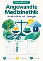 Vorschau - Arbeitsblätter - Medizinethik Ethik Klasse 12 Übungen - Deckblatt