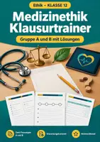 Vorschau - Test - Medizinethik, Ethik, Klasse 12, Klausur - Deckblatt